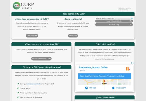 
                            5. CURP Gratis - Consulta, imprime y saca tu CURP en México