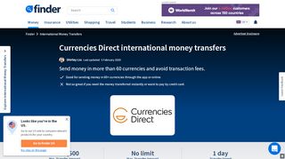 
                            4. Currencies Direct review: Avoid the hassle and cost of using your bank