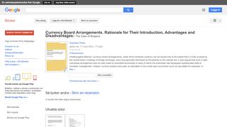 
                            8. Currency Board Arrangements. Rationale for Their Introduction, ...