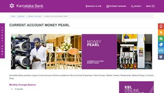 
                            6. CURRENT ACCOUNT MONEY PEARL | Karnataka Bank