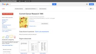
                            10. Current Cancer Research 1995 - Risultati da Google Libri