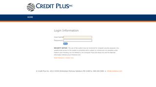 
                            6. Current Client Login :: Credit Plus, Inc.