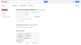 
                            8. Current Construction Reports: Housing starts. C20