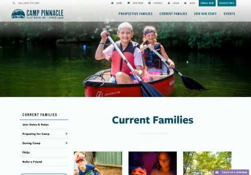 
                            12. Current Families - Camp Pinnacle