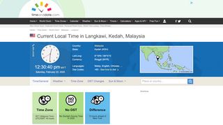 
                            11. Current Local Time in Langkawi, Kedah, Malaysia - ...
