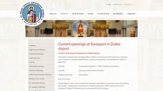 
                            13. Current openings at Swissport in Dulles Airport | St. Mark Coptic ...