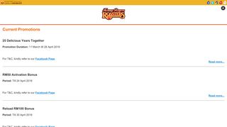 
                            3. Current Promotions - Kenny Rogers ROASTERS