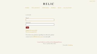 
                            11. Current Release - Relic Wine Cellars