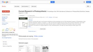 
                            8. Current Research in Photosynthesis: Proceedings of the VIIIth ...