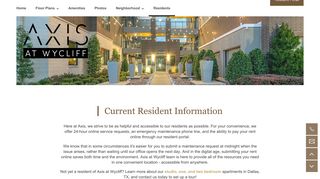 
                            8. Current Residents | Axis at Wycliff