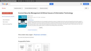 
                            12. Current Security Management & Ethical Issues of Information Technology