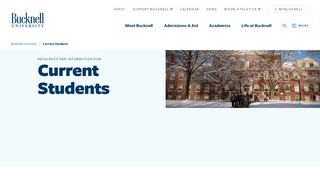 
                            7. Current Student Resources | Bucknell University