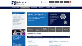 
                            10. Current students - Federation University Australia