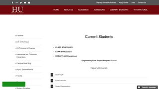 
                            3. Current Students – Hajvery University (HU)