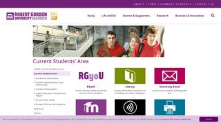 
                            5. Current Students Home | Robert Gordon University (RGU) Aberdeen ...