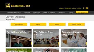 
                            2. Current Students | Michigan Technological University