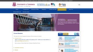 
                            8. Current Students - University of Limerick