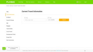 
                            10. Current travel information | FlixBus