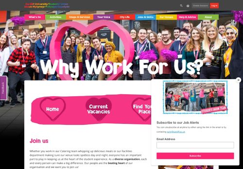 
                            11. Current Vacancies - Cardiff University Students' Union