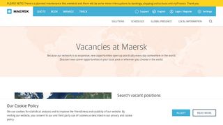 
                            8. Current Vacancies | Maersk
