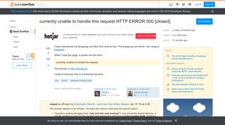 
                            9. currently unable to handle this request HTTP ERROR 500 - Stack ...