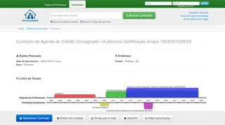 
                            10. Currículo de Agente de Crédito Consignado / Autônoma Certificação ...