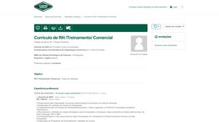 
                            11. Currículo de RH /Treinamento/ Comercial - 13593243 - Catho