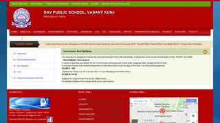 
                            3. Curriculum And Syllabus - DAV Public School, Vasant Kunj