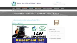 
                            12. Curriculum of Law Graduate Assessment Test (LAW -GAT) - HEC