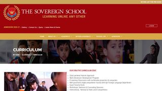 
                            4. Curriculum - THE SOVEREIGN SCHOOL