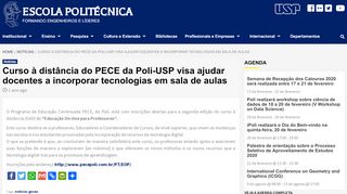 
                            5. Curso à distância do PECE da Poli-USP visa ajudar docentes a ...