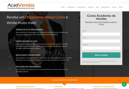 
                            4. Curso Academia de Vendas - AcadVendas - Treinamentos de Vendas