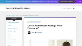 
                            8. Curso Admirável Emprego Novo Funciona Mesmo? → A VERDADE! ?