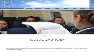 
                            12. Curso Auxiliar de Vuelo ASA/TCP -Ecotet