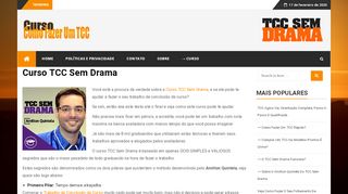 
                            6. → Curso Como Fazer Um TCC Sem Drama → SIMPLES E RAPIDO ←