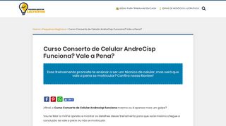 
                            8. Curso Conserto de Celular 2.0 do AndreCisp Funciona? - Pequenos ...