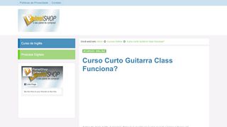 
                            4. Curso Curto Guitarra Class Funciona?