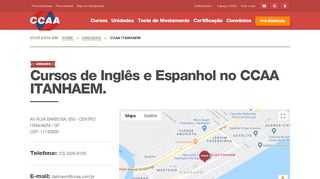 
                            10. Curso de Inglês e Espanhol é no CCAA ITANHAEM – CCAA