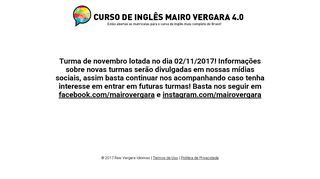 
                            3. Curso de Inglês Mairo Vergara 4.0