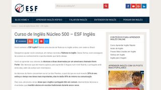 
                            2. Curso de Inglês Núcleo 500 - ESF Inglês - ESF Inglês