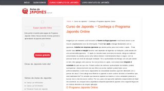 
                            3. Curso de Japonês - Conheça o Programa Japonês Online - Aulas de ...