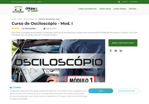 
                            7. Curso de Osciloscópio – Mod. I – Oficina do Saber – MTE-THOMSON