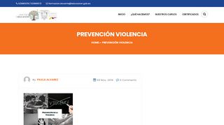 
                            4. Curso de Prevención de la Violencia – Ministerio de Educación