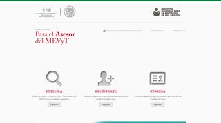 
                            3. Curso en línea para el Asesor del MEVyT