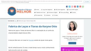
                            10. Curso Fabrica de Laços e Tiaras da Karyne Otto - Bônus Exclusivos ...