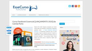 
                            3. Curso Facebook Essencial 5.0 [LANÇAMENTO 2018] da Camila Porto