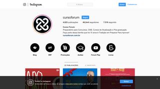 
                            2. Curso Forum (@cursoforum) • Fotos e vídeos do Instagram