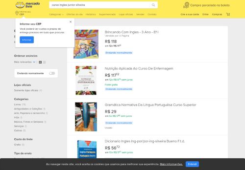 
                            7. Curso Ingles Junior Silveira no Mercado Livre Brasil