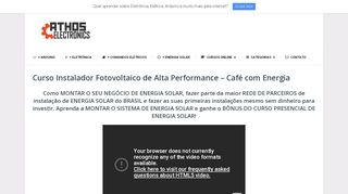 
                            12. Curso Instalador Fotovoltaico de Alta Performance - Café com Energia