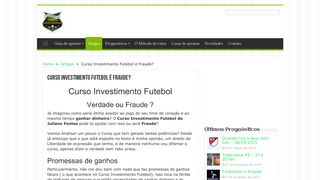 
                            10. Curso Investimento Futebol - É Fraude ou Verdade? | Apostas ...